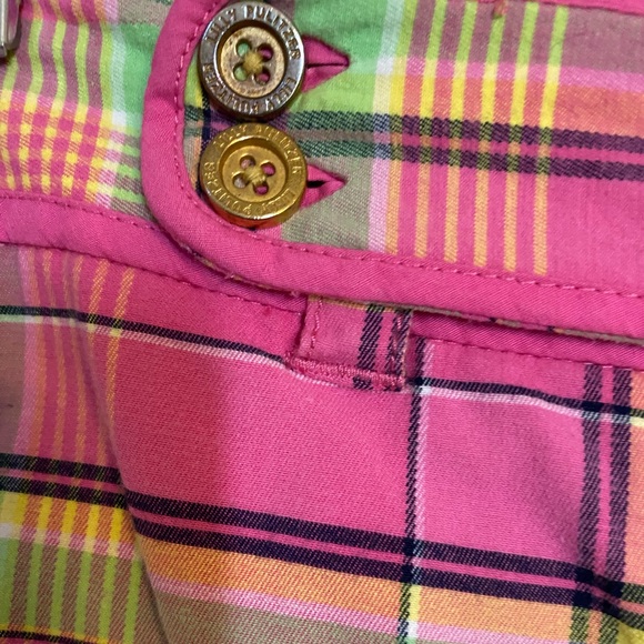 Lilly Pulitzer size 10 Palm Beach Fit pink plaid - Picture 3 of 8